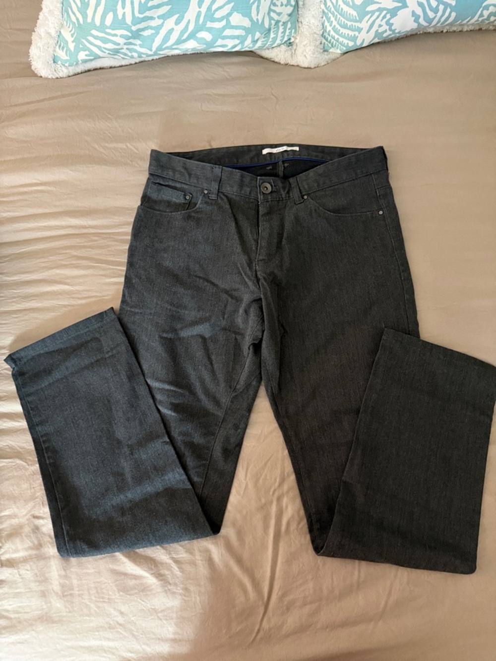 Calvin Klein Men's Charcoal Straight Jeans